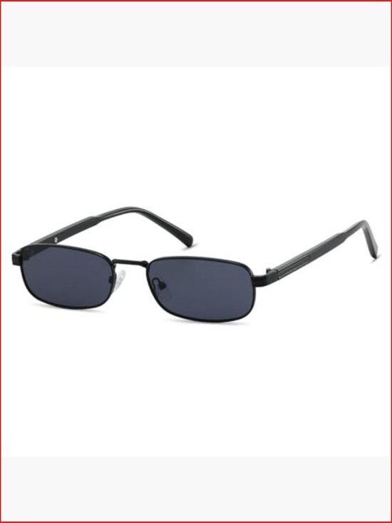 Retro Rectangular Sunglasses UV400 Metal Frame Unisex Medium Fit main image 6